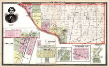 Bourbonnais, Chebanse, Herscher, Essex, Verkler, Bonfield Station and P.O., Reddick, Kankakee County 1883